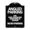 Signmission Angled Parking for Cars Trucks & Similar Vehicles No RV Parking Alum Sign, 24" x 18", BW-1824-24343 A-DES-BW-1824-24343 - alternate 1